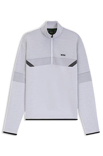 Sweatshirt BOSS Relaxed Fit Zip Neck Sweatshirt Grå | 50543144