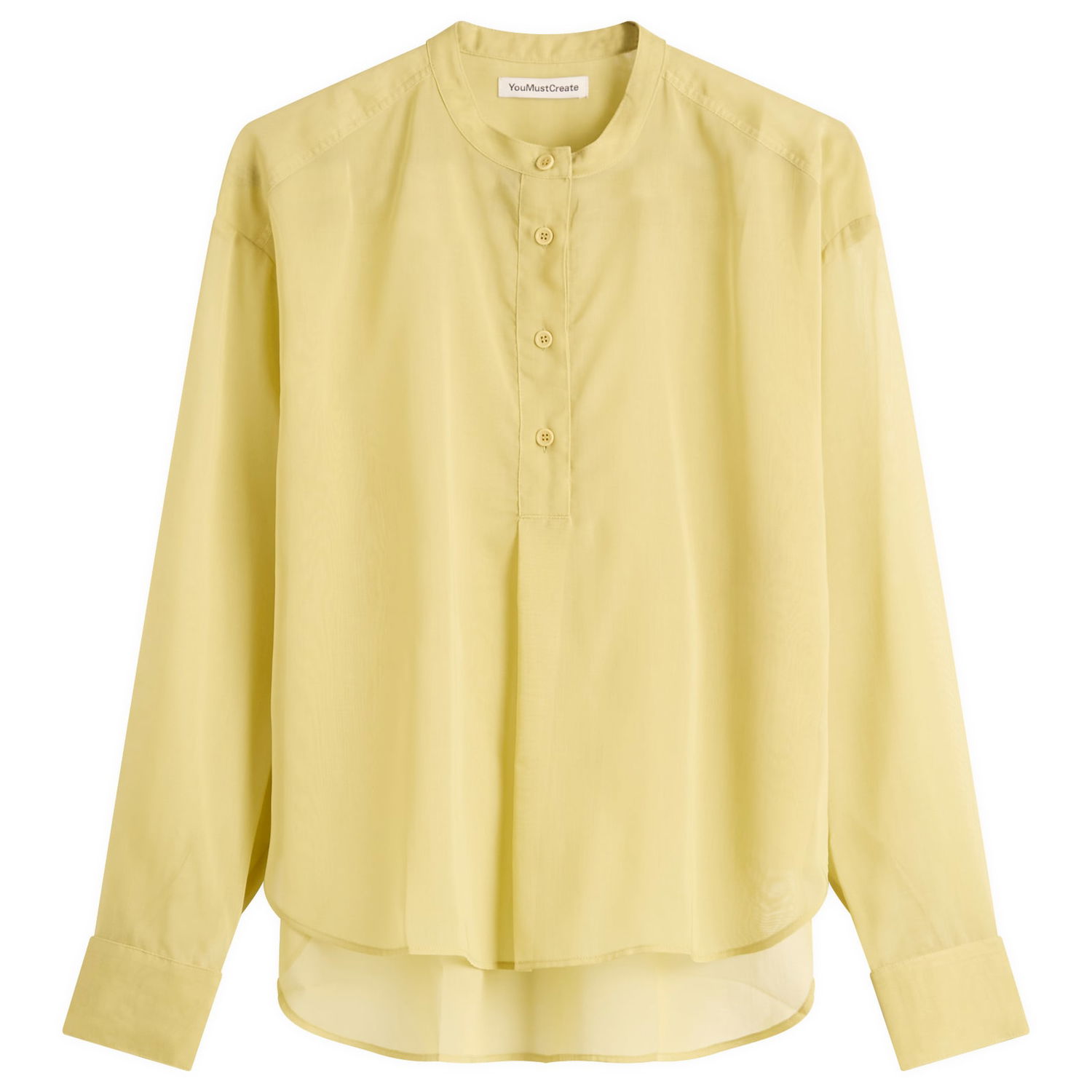 Skjorte YMC YMC Women's Ovelia Shirt, Size Medium Gul | Q2YMI-30, 1