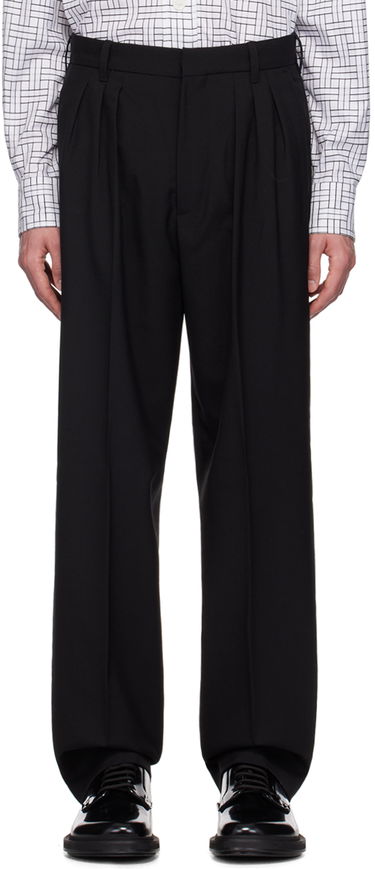 Bukser KENZO Pleated Tailored Trousers Sort | FE65PA2149GE, 0