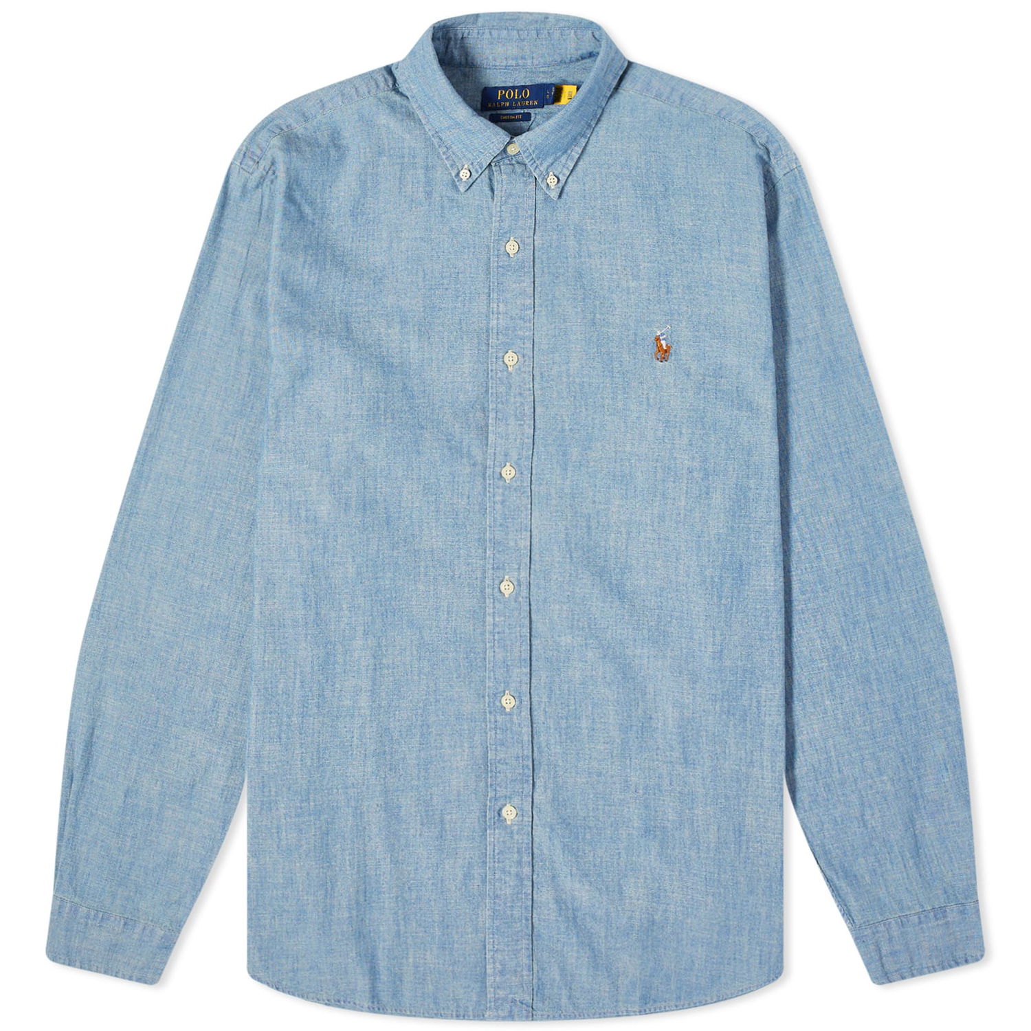 Skjorte Polo by Ralph Lauren Chambray Shirt Blå | 710792042001, 0