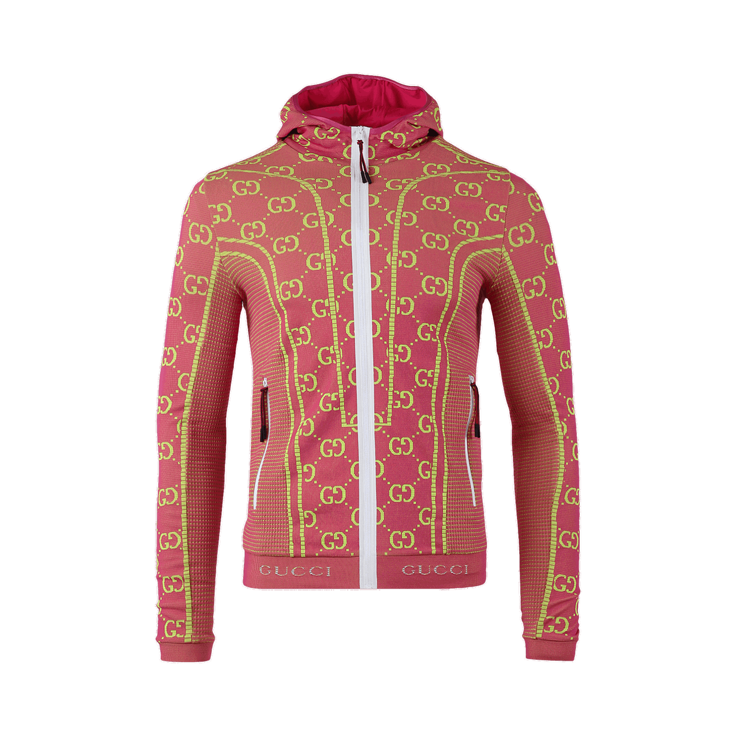 Jakke Gucci GG Tubular Jersey Zip Jacket Lyserød | 693109 XJEAI 5848, 0