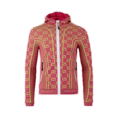 Jakke Gucci GG Tubular Jersey Zip Jacket Lyserød | 693109 XJEAI 5848, 0