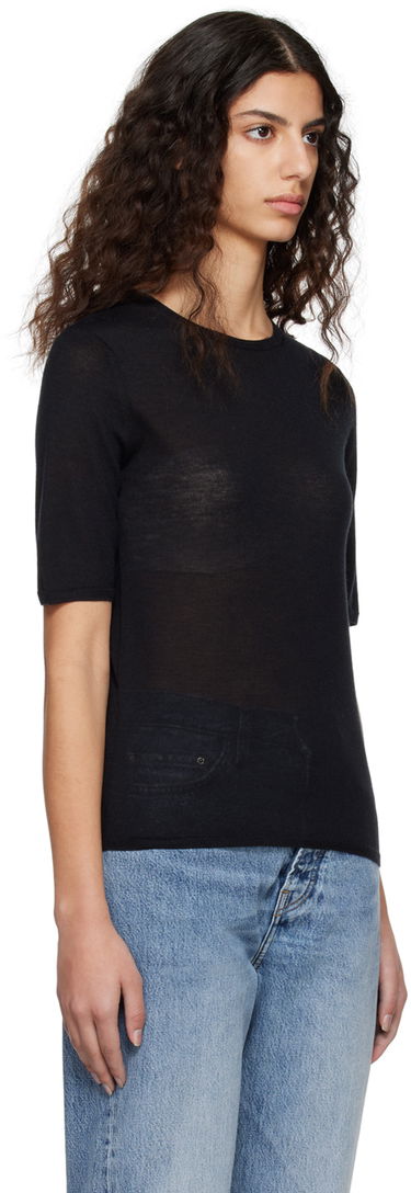 Sweater TOTEME TOTEME Crewneck T-Shirt Sort | 224-5122-339, 1