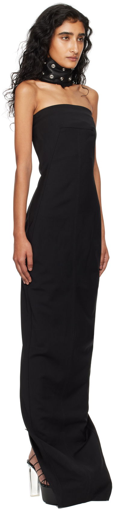 Kjole Rick Owens Rick Owens Concordians Bustier Maxi Dress Brun | RP02E4524 WST, 4