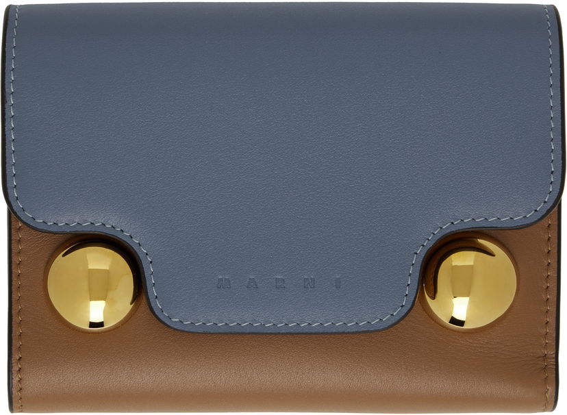 Tegnebog Marni Marni Trunkaroo Trifold Leather Wallet Brun | PFMO0109U3 P6948