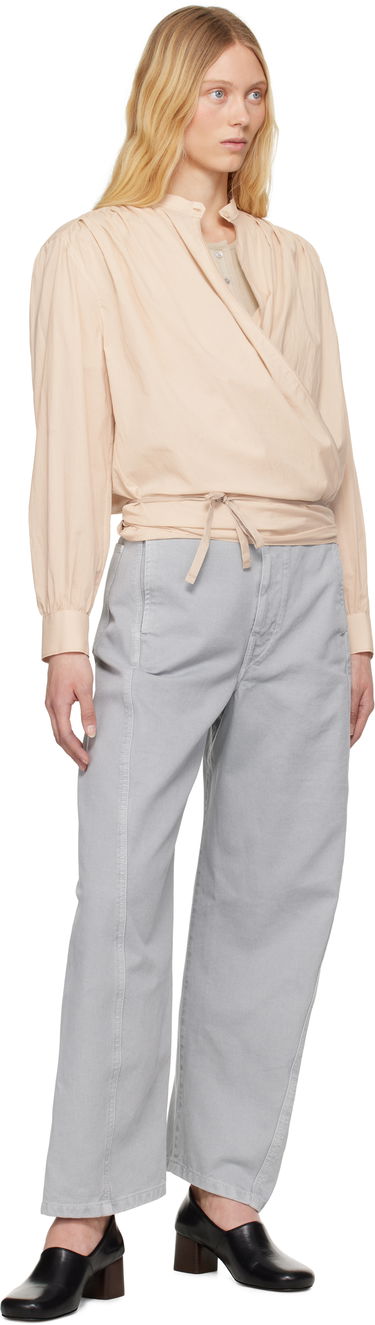 Skjorte LEMAIRE Lemaire Wrap Blouse Beige | TO1333 LF1389, 3