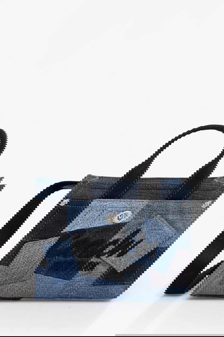 Mulepose Coach Coach Denim Patchwork Tote Bag Blå | CAO32, 0