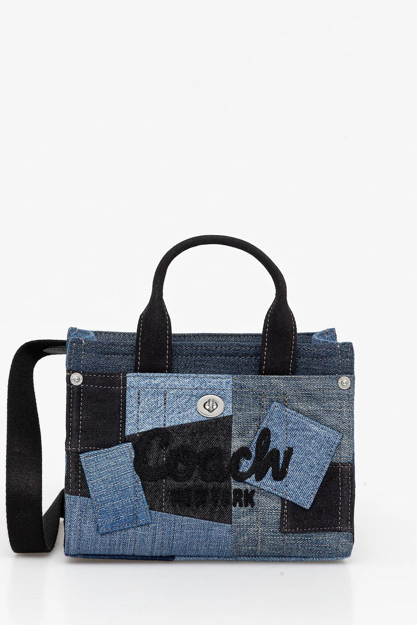 Mulepose Coach Coach Denim Patchwork Tote Bag Blå | CAO32