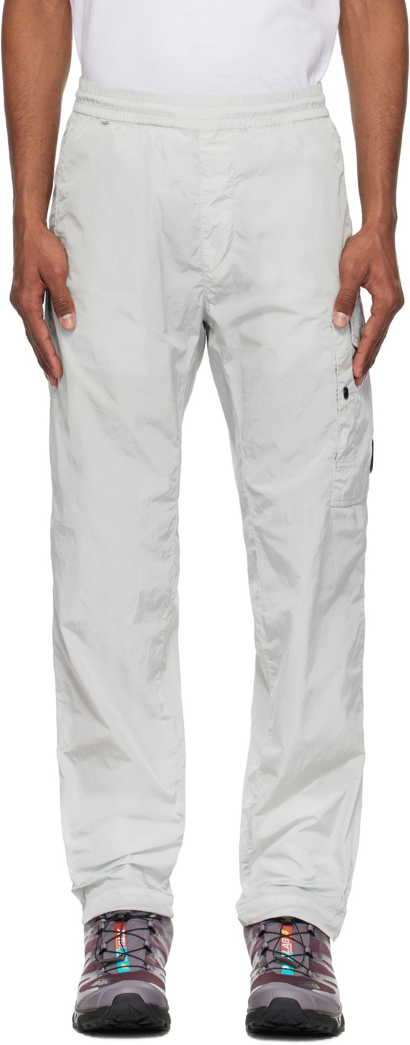 Cargo bukser C.P. Company C.P. Company Chrome-R Regular Cargo Pants Grå | 18CMPA062A-005904G