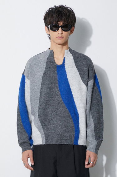 Sweater ADER ERROR Batia Knit Mock Neck Sweater Grå | BMADFWKT0301, 3