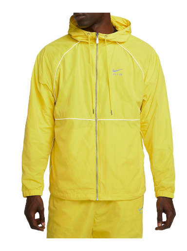 Vindjakke Nike Air Full-Zip Hooded Woven Jacket Gul | DQ4213-765