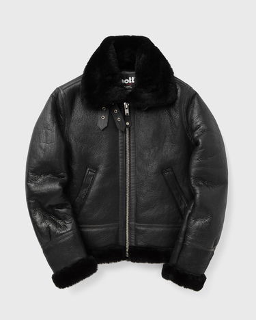 Jakke Schott NYC Shearling Jacket Sort | LCW1257-BLACK, 2