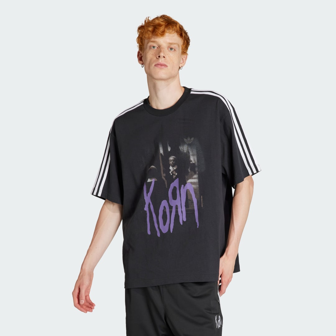 T-shirt adidas Originals Korn Graphic Sort | IN9099, 0