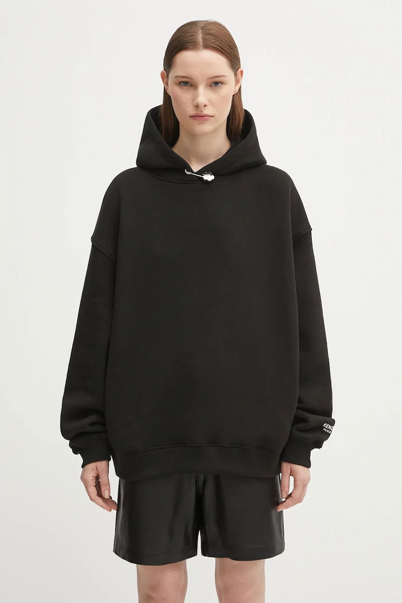 Sweatshirt KENZO Kenzo Gots Oversize Hoodie with Boke Pin Sort | FF62HO4524MB