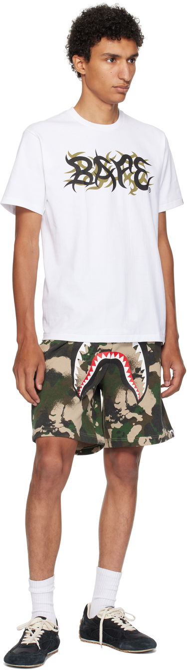 T-shirt BAPE Trial Camo 'BAPE' Logo T-Shirt Hvid | 001TEL301037M, 3