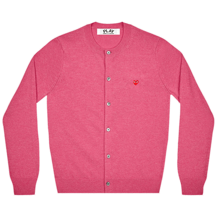 Sweater Comme des Garçons PLAY Cardigan Lyserød | AZ N079 051 4