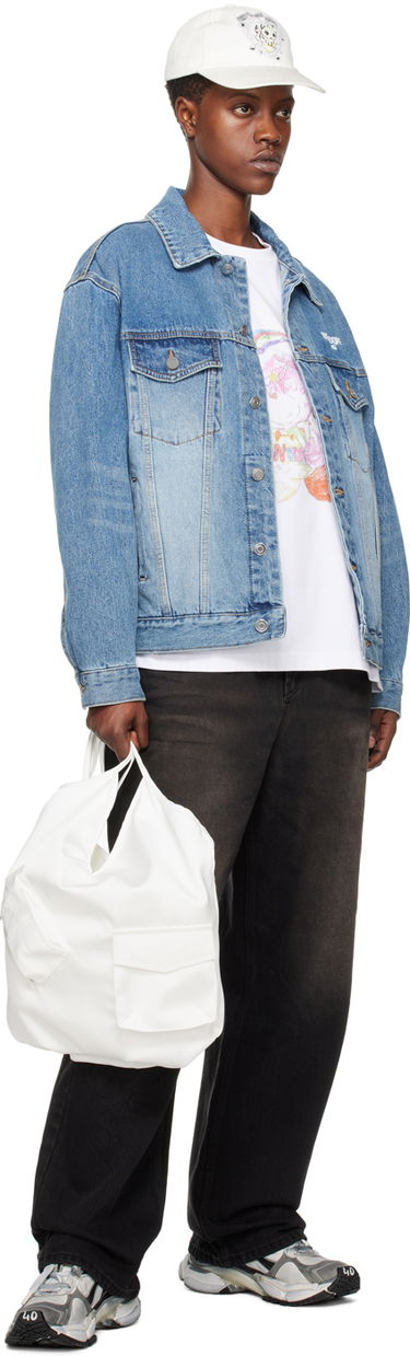 Jakke We11done We11done Faded Denim Jacket Blå | WD-DJ1-23-913-U-BL, 3