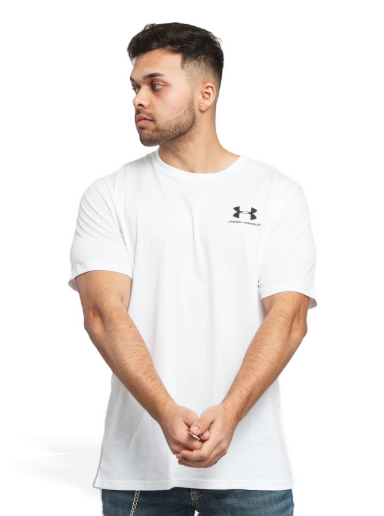 T-shirt Under Armour Sportstyle Left Chest SS Tee Hvid | 1326799-100