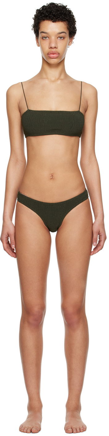 Badetøj TOTEME TOTEME Smocked Bikini Grøn | 232-899-795 / 232-878-795
