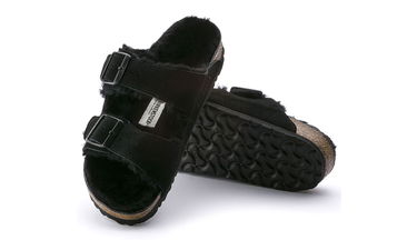 Sneakers og sko Birkenstock Arizona Shearling Black Narrow Fit Sort | 752663, 3