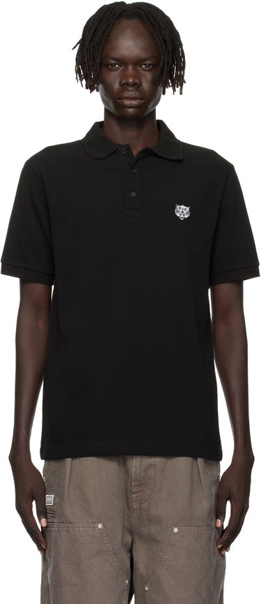 Polo skjorte KENZO Kenzo Paris 'Happy Tiger' Slim Polo Sort | FF65PO1524PU, 0
