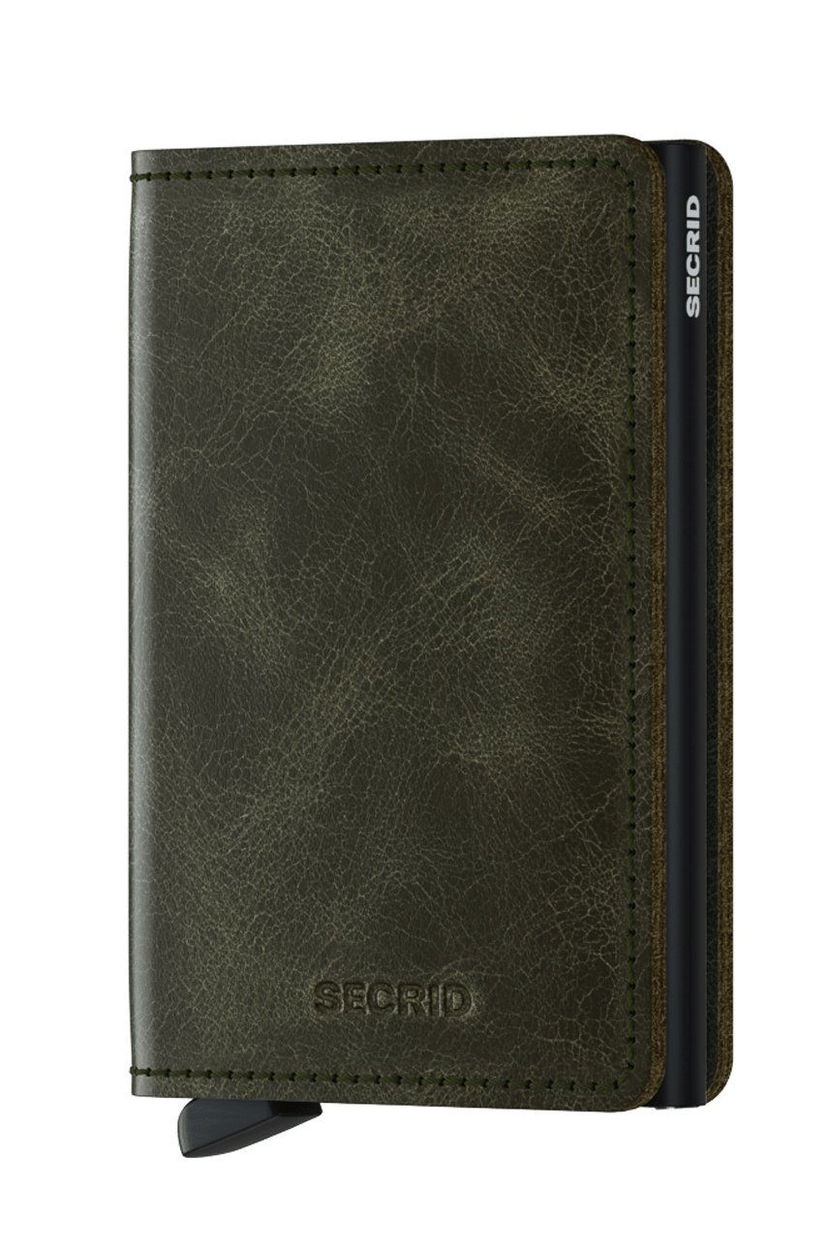 Tegnebog Secrid Leather Wallet Grøn | SV.OliveBlack