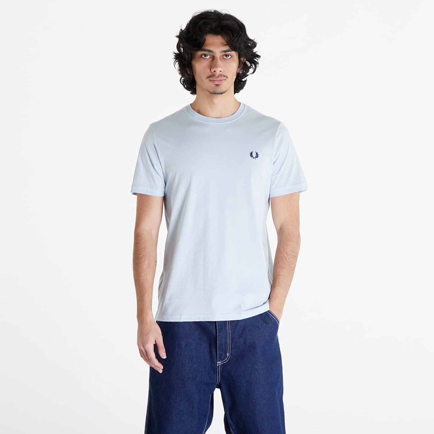 T-shirt Fred Perry Crew Neck T-Shirt Blå | M1600 V08, 0