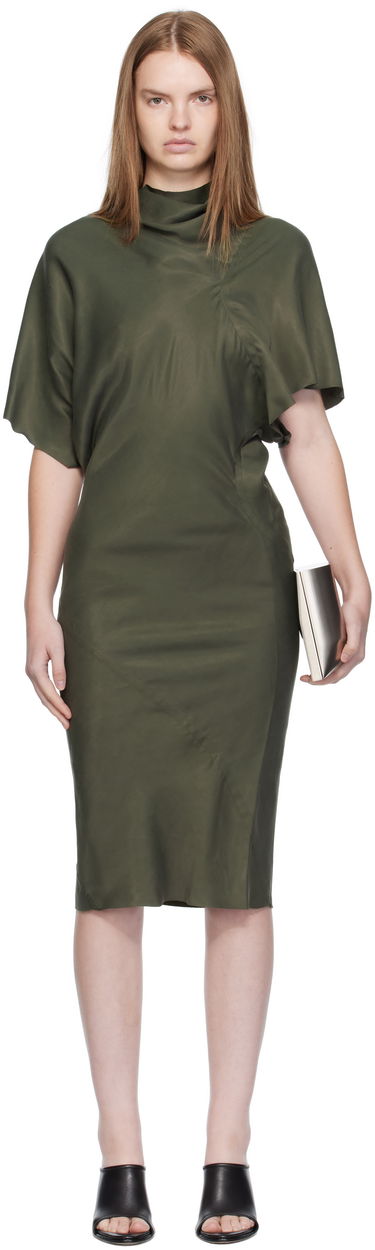 Kjole Rick Owens Rick Owens Seb Midi Dress Grøn | RP02E4543 HSCH, 0