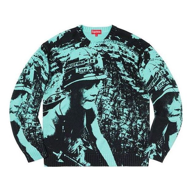 Sweater Supreme Supreme Is Love Graphic Print Sweater Turkis | SUP-FW19-891