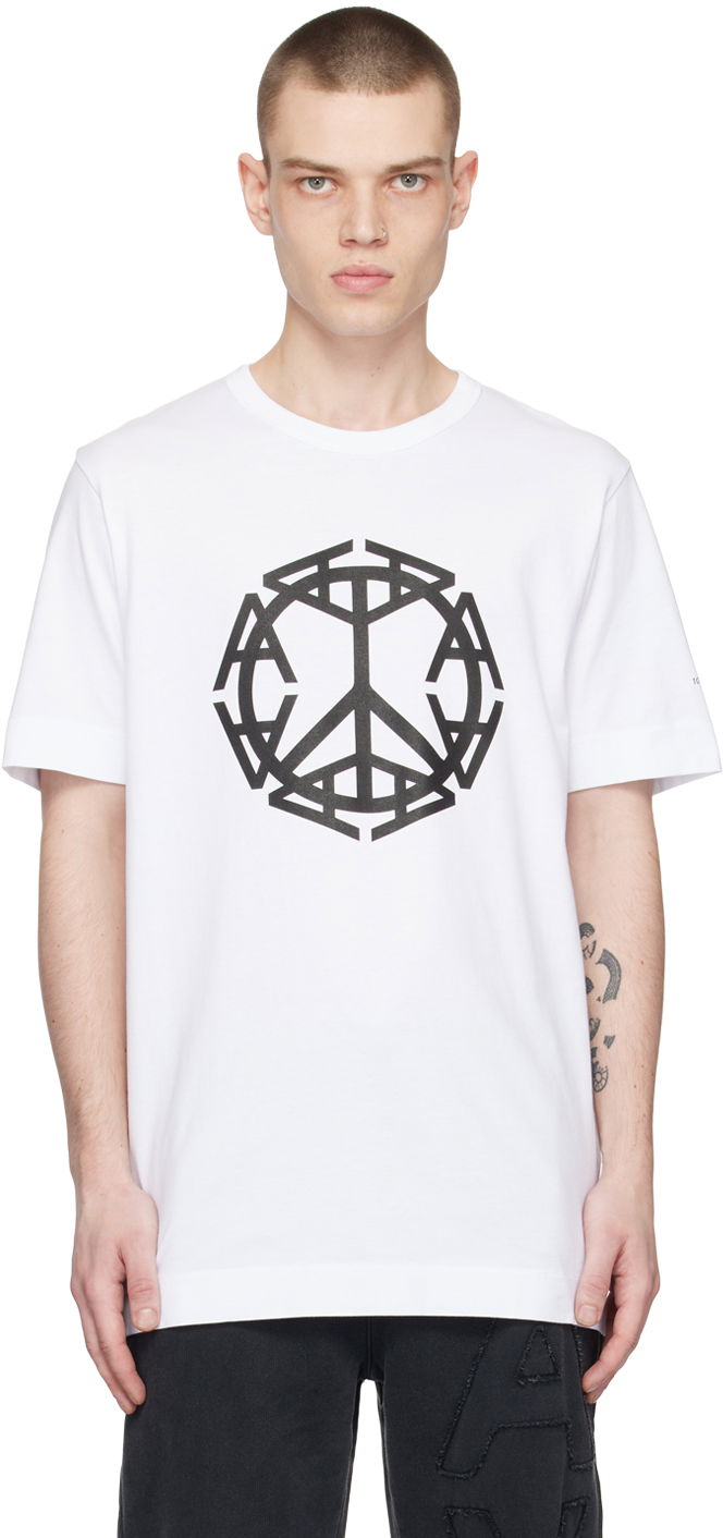 T-shirt 1017 ALYX 9SM Peace Sign Hvid | AAUTS0407FA01, 0
