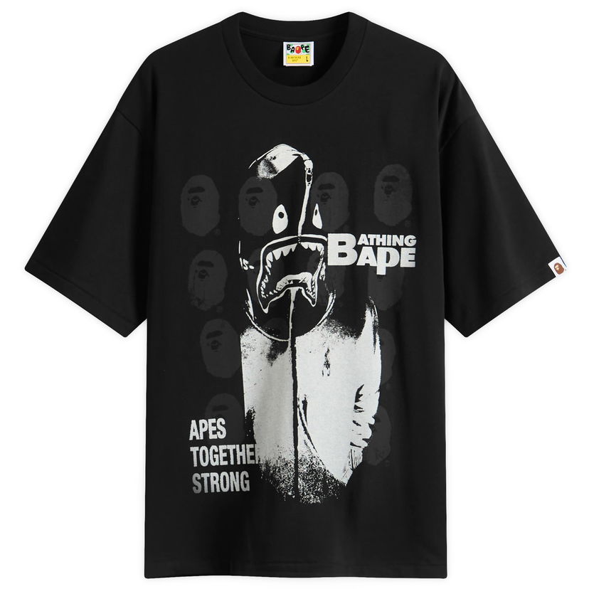 T-shirt BAPE A Bathing Ape Spray Paint Multi Logo T-Shirt, Size Small Sort | 001TEL801343M-BLK