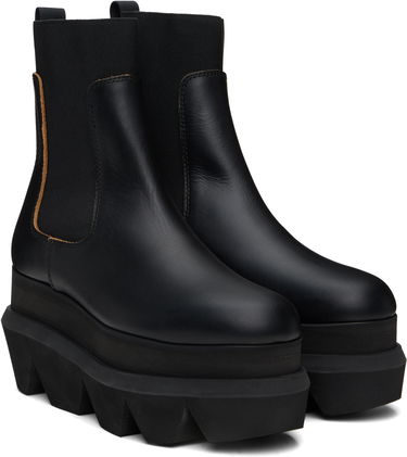 Sneakers og sko sacai Leather Chelsea Boots Sort | SCW-257, 3