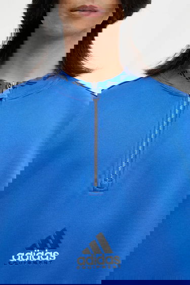 Sweatshirt adidas Originals adidas Originals EQT Fleece HZ Half-Zip Sweatshirt Blå | JD0643, 3