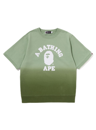T-shirt BAPE College Gradation S/S Sweat Crewneck Grøn | 1J20-113-004