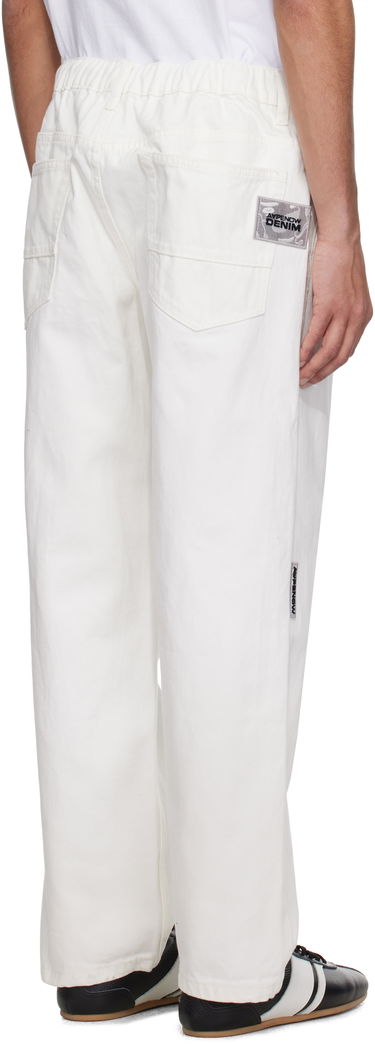 Bukser AAPE by A Bathing Ape AAPE by A Bathing Ape 'AAPE Now' Moonface Logo Jeans Hvid | AAPPTMB662XAOWHX, 2