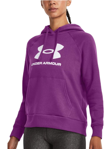 Sweatshirt Under Armour UA Rival Fleece Big Logo Lilla | 1379501-580