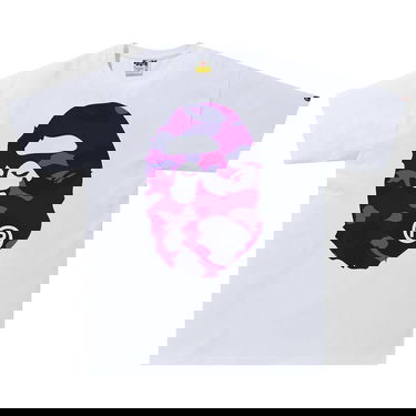 T-shirt BAPE Color Camo Big Ape Head Tee Hvid | 1G30 110 027 WHITE PURPLE, 1