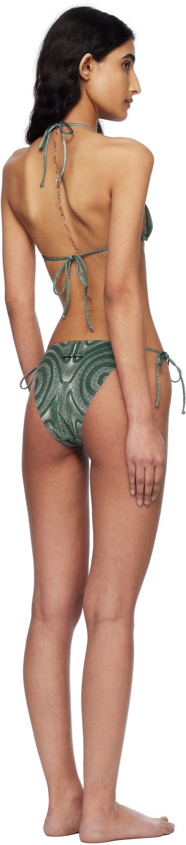 Badetøj Jean Paul Gaultier Jean Paul Gaultier 'The Spirale' Bikini Grøn | 25/34-F-BS024-J587-0351, 2