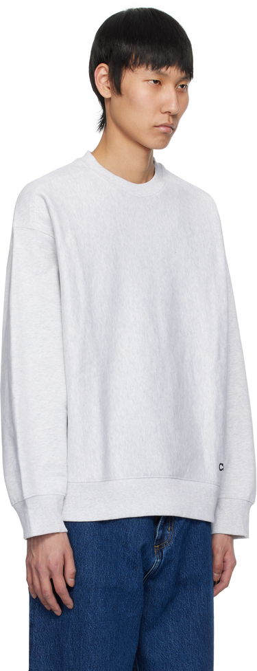 Sweater Carhartt WIP Label Script Sweatshirt Grå | I034429, 1
