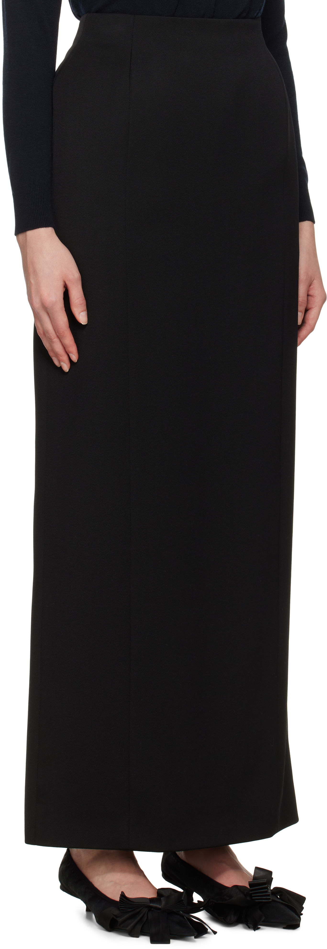 Nederdel Balenciaga Balenciaga Hourglass Maxi Skirt Sort | 814081 TPT24, 1