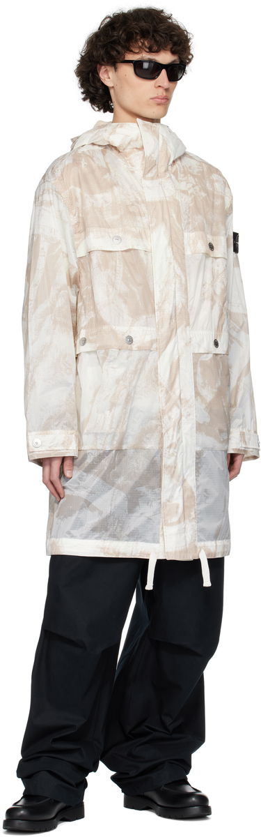 Parka Stone Island Stone Island UV-Reactive Scan Camo Ripstop Parka Beige | K1S15 7100011 S00E2, 4