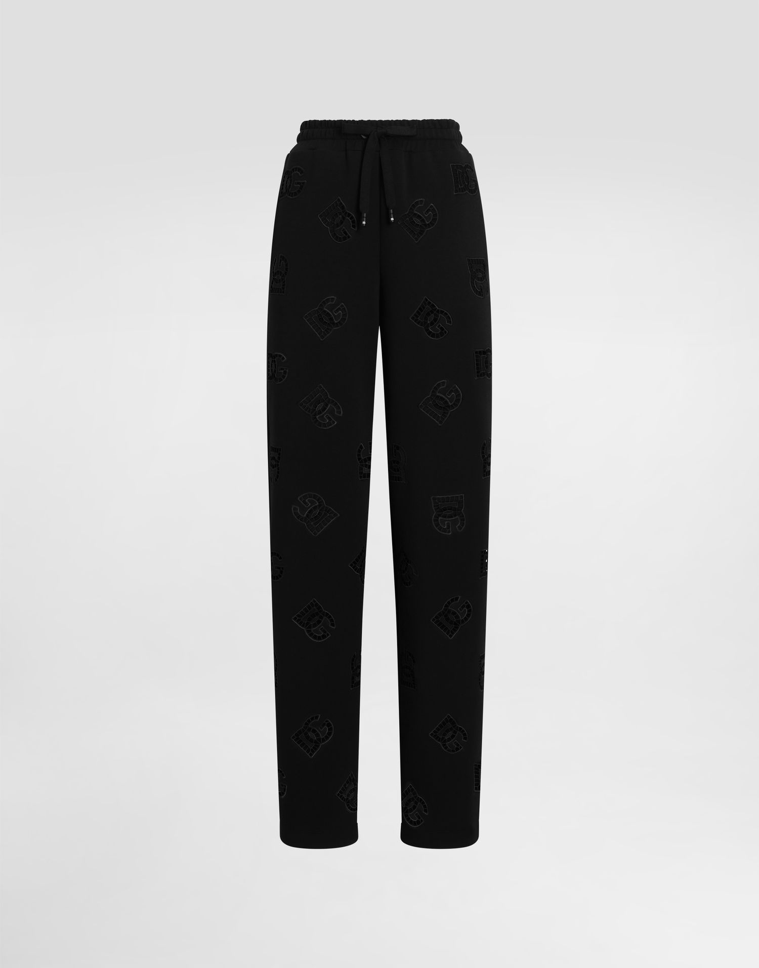 Joggingbukser Dolce & Gabbana Dolce & Gabbana Jersey Jogging Pants with DG Logo Sort | FTCYYZGDCTUN0000, 0