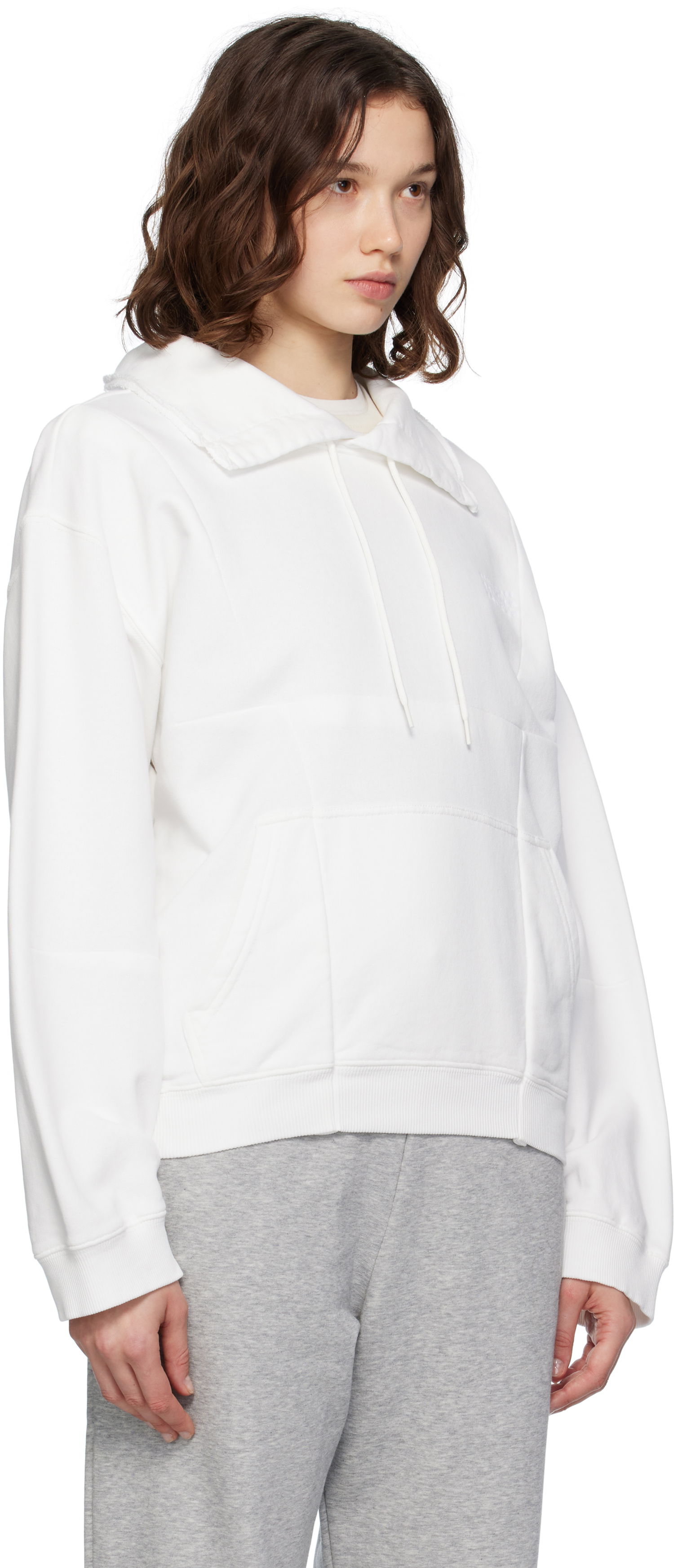 Sweatshirt Maison Margiela MM6 Maison Margiela Collared Sweatshirt Hvid | S52GU0245 M25014, 1