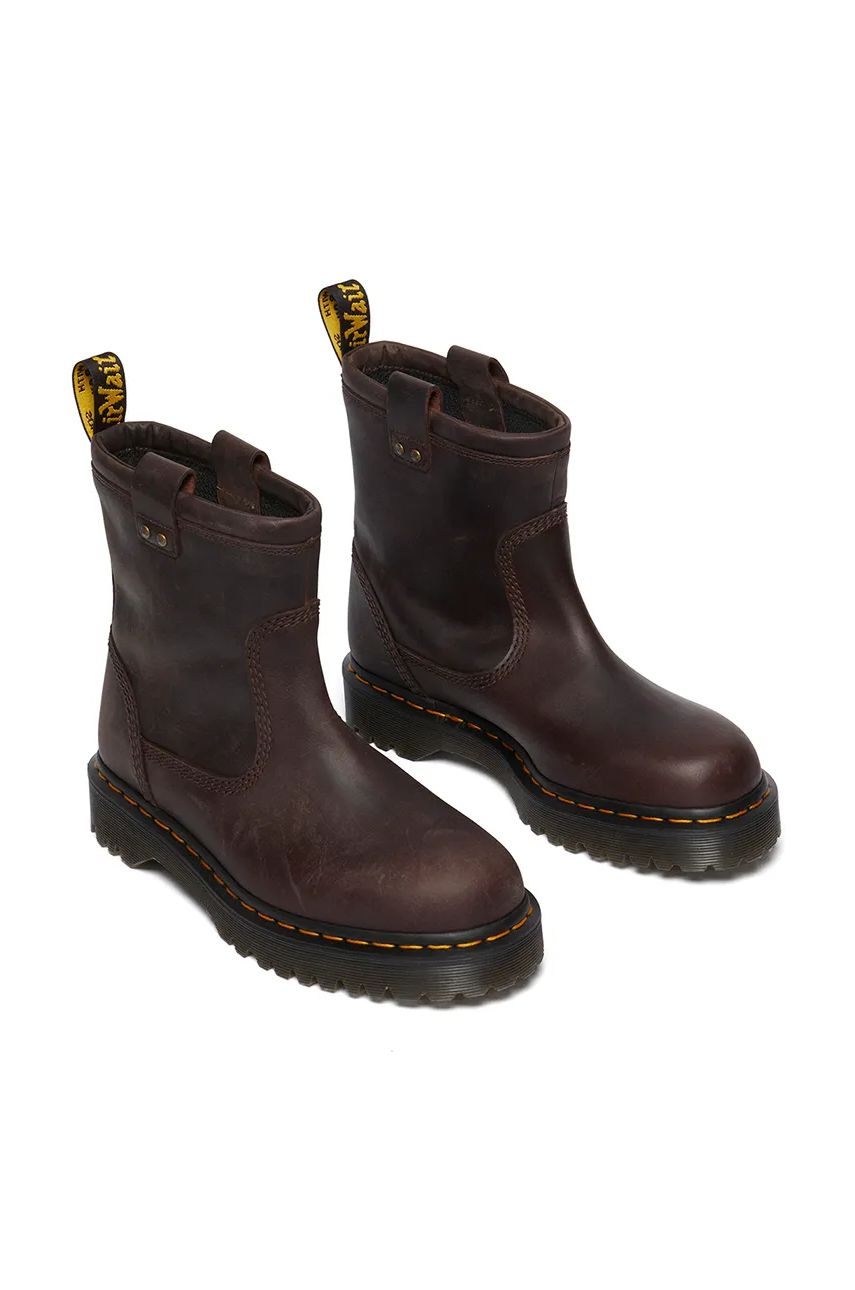 Sneakers og sko Dr. Martens Anistone Lo Flat Heel Leather Boots Brun | DM31880201, 1
