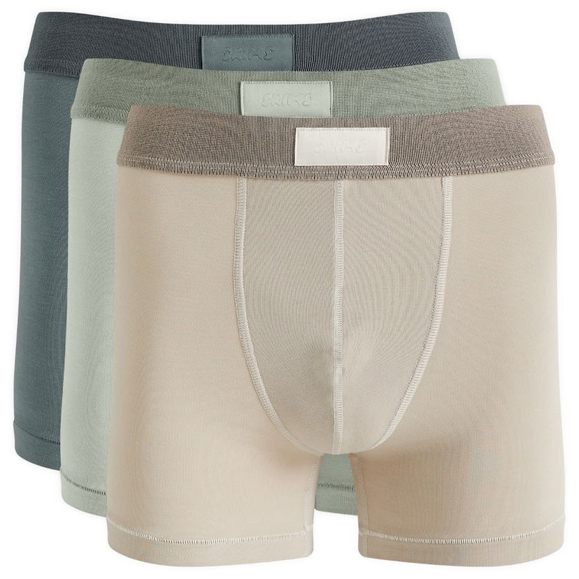 Boksere SKIMS 3" Boxer Brief 3-Pack Beige | BO-BBR-5634M-ST