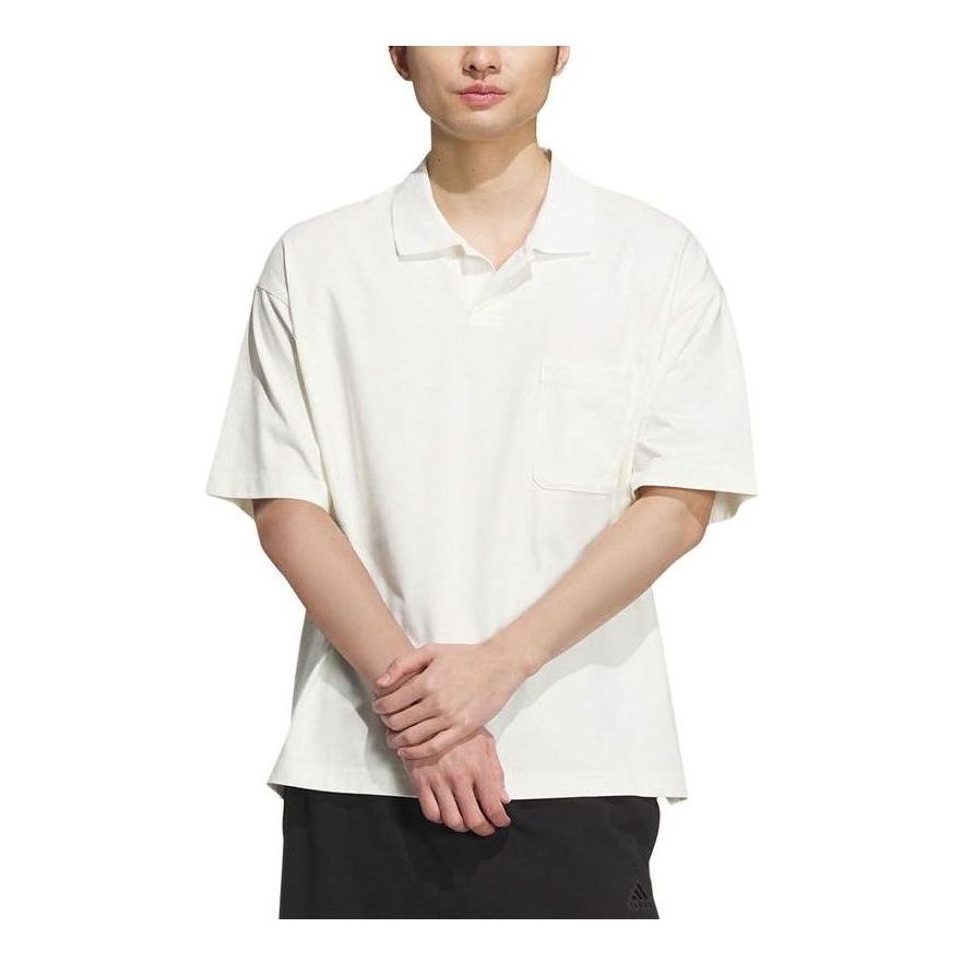 Polo skjorte adidas Originals Relaxed Polo Shirt Hvid | IT3932, 0