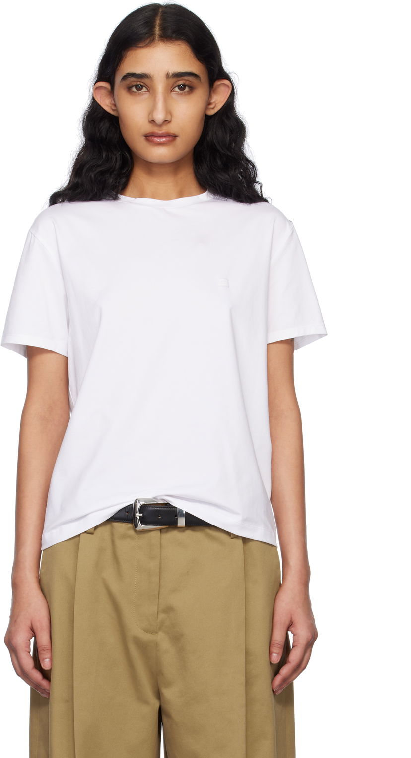T-shirt Acne Studios Acne Studios Regular Fit T-Shirt Hvid | CL0309-