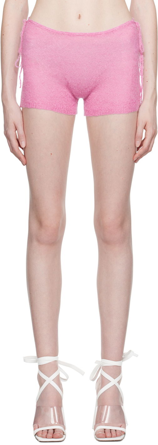 Shorts GUIZIO Guizio Side Tie Shorts Lyserød | H23607S018