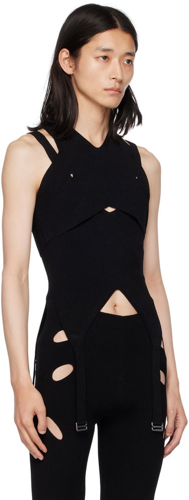 Krop Dion Lee Exclusive Lock Slit Tank Top Sort | C7126F22, 1