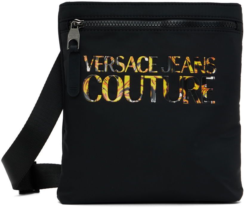 Skuldertaske Versace Versace Jeans Couture Logo Reporter Bag Sort | E74YA4B94 EZS394